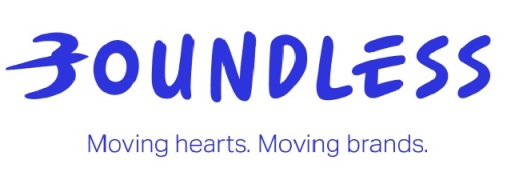 BOUNDLESS Moving hearts. Moving brands logo