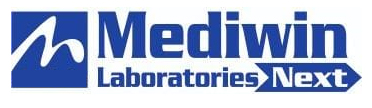 MEDIWIN LABORATORIES NEXT WITH THE DEVICE OF M logo