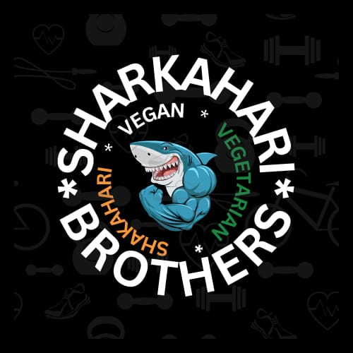 SHARKAHARI BROTHERS Shakahari Vegan Vegetarian logo