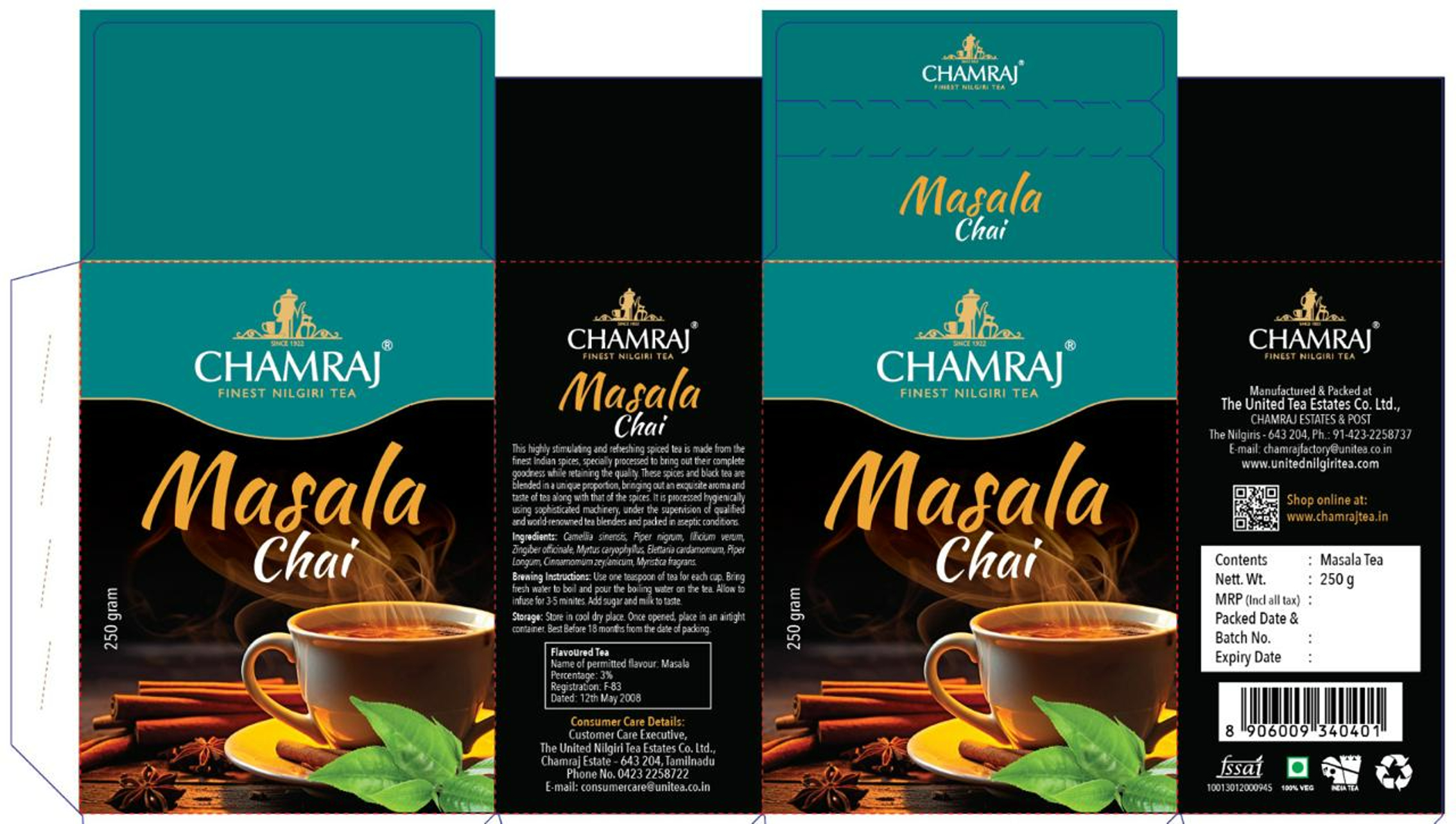 CHAMRAJ MASALA CHAI logo