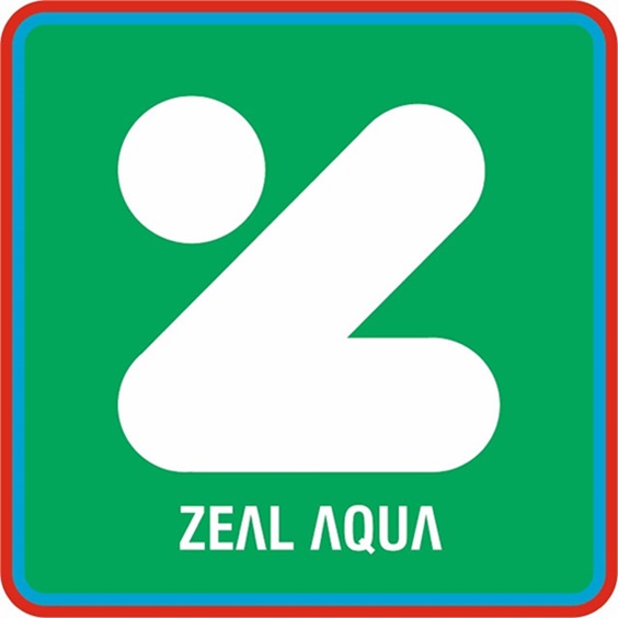 ZEAL AQUA along with Artistic Device of Letter “Z” logo