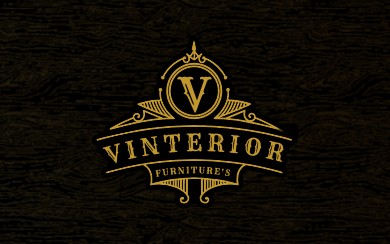 VINTERIOR FURNITURE’S WITH V (LABEL) logo
