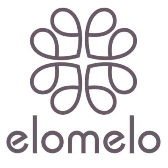 ELOMELO WITH FOUR HEART FLOWER DEVICE logo