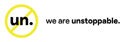 we are unstoppable. Device of un. logo