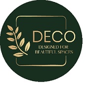 DECO - Designed for beautiful spaces with LOGO logo