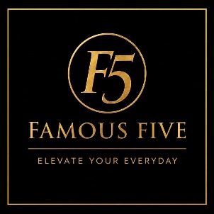 FAMOUS FIVE with device F5 logo
