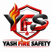 YASH FIRE SAFETY WITH DEVICE OF YFS logo