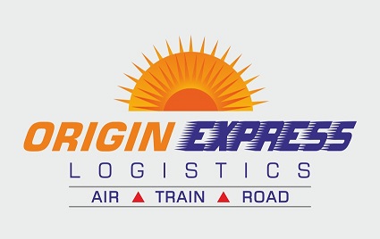 Device of sun with Origin Express logo