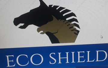 Device of horse with ECOSHIELD logo