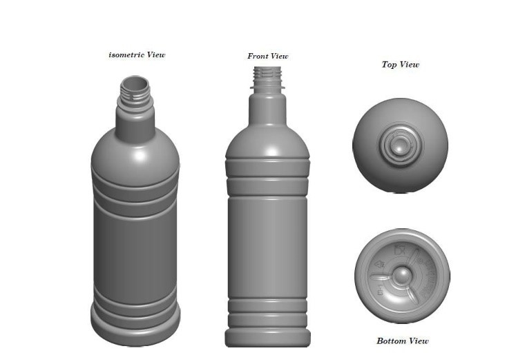 SHAPE OF LAMP OIL BOTTLE logo