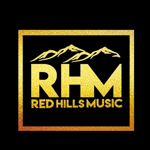 RHM RED HILLS MUSIC logo