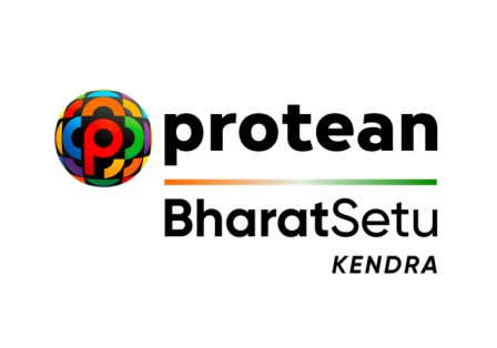 Protean BharatSetu KENDRA with device of letter “P” logo