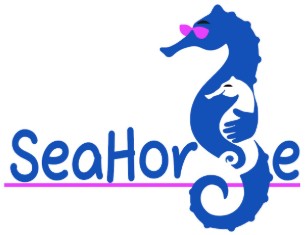 SeaHorse (with device of seahorses) logo