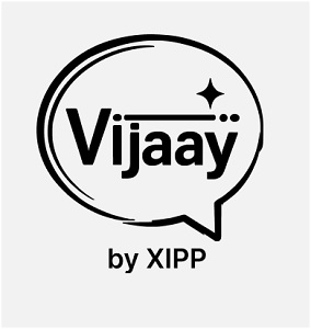 Vijaay by Xipp (With Device) logo