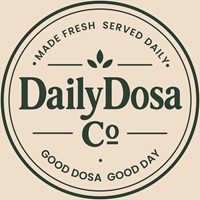 DailyDosa Co. MADE FRESH SERVED DAILY GOOD DOSA GOOD DAY logo