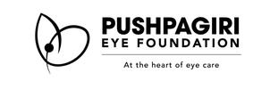 PUSHPAGIRI EYE FOUNDATION, AT THE HEART OF EYECARE logo