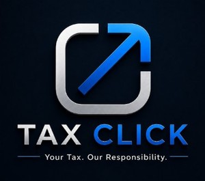 TAX CLICK - Your Tax. Our Responsibility. logo