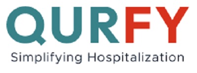 QURFY with tagline of Simplifying Hospitalization logo