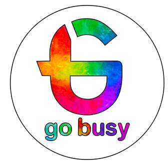 GOBUSY With GB logo